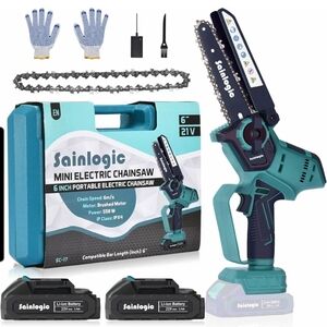 Mini Chainsaw Cordless 2 Batteries